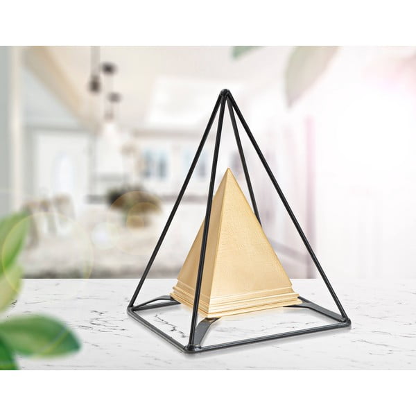 Metalowa figurka w dekorze w kolorze złota Mauro Ferretti Piramid-image-3