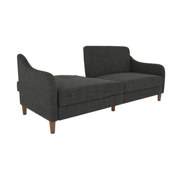 Ciemnoszara sofa rozkładana 196 cm Jasper – Støraa-image-3