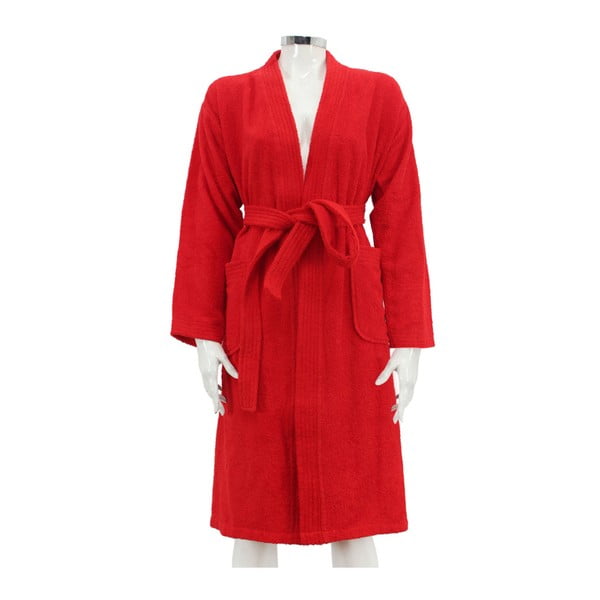 Czerwony szlafrok damski Smart, rozm. S/M-image-1