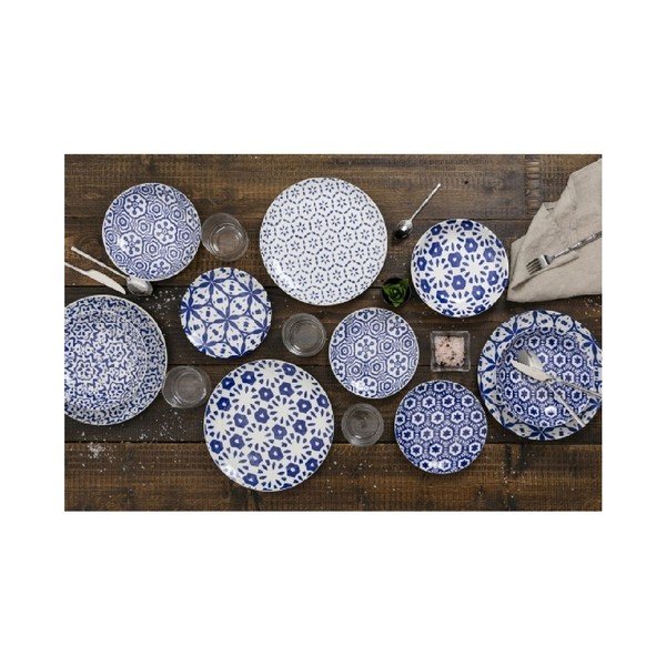 Porcelanowy zestaw talerzy 18 szt. Dark Bodrum – VDE Tivoli 1996-image-2