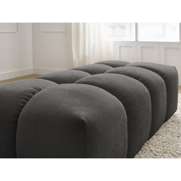 Ciemnoszary podnóżek z tkaniny szenilowej Everest – Bobochic Paris-image-4