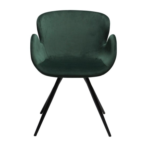 Zielony tapicerowany fotel jadalniany z podłokietnikami Gaia – DAN-FORM Denmark-image-4