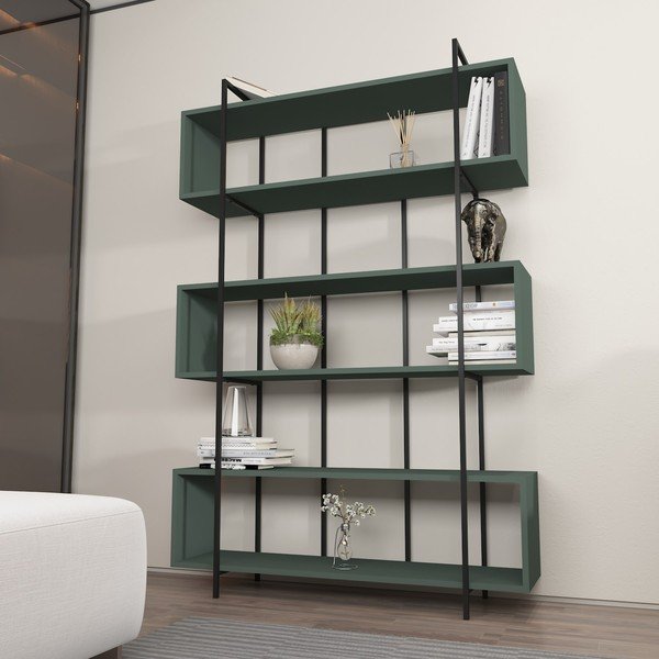 Zielony regał 120x180 cm Bruti – Kalune Design-image-4