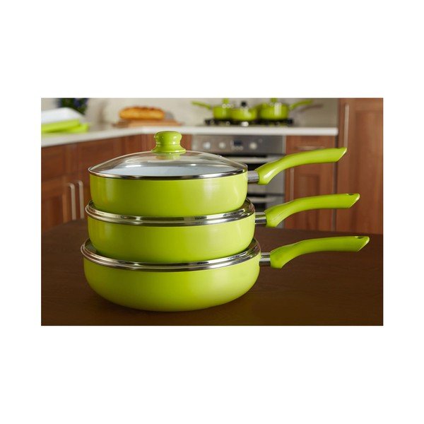 Zielona patelnia z pokrywką Premier Housewares, ⌀ 26 cm-image-1