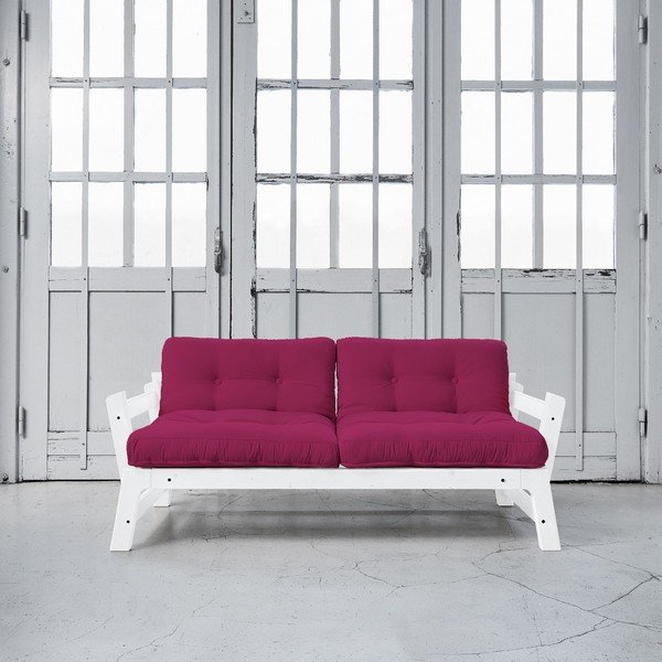 Sofa rozkładana Karup Step White/Pink-image-1
