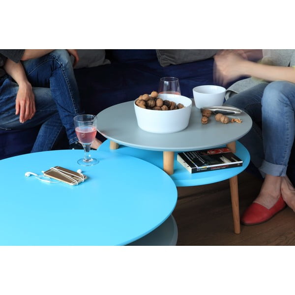 Pomarańczowy stolik Ragaba UFO ⌀ 57 cm-image-3