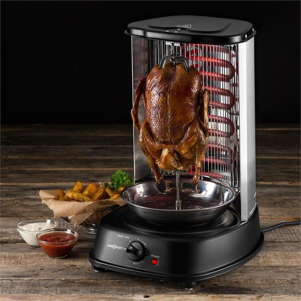 Czarny grill na kebab OneConcept Master-image-3