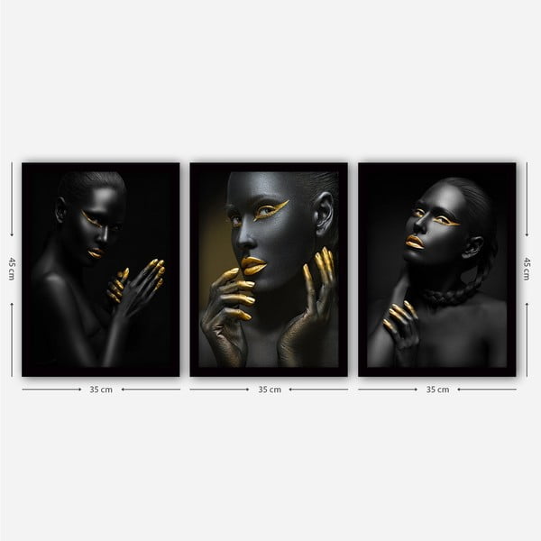 Obrazy zestaw 3 szt. 35x45 cm – Wallity-image-2