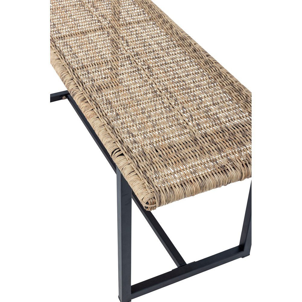 Rattanowa ławka ogrodowa w naturalnym kolorze Adilly – Bloomingville (zdjęcie 7)