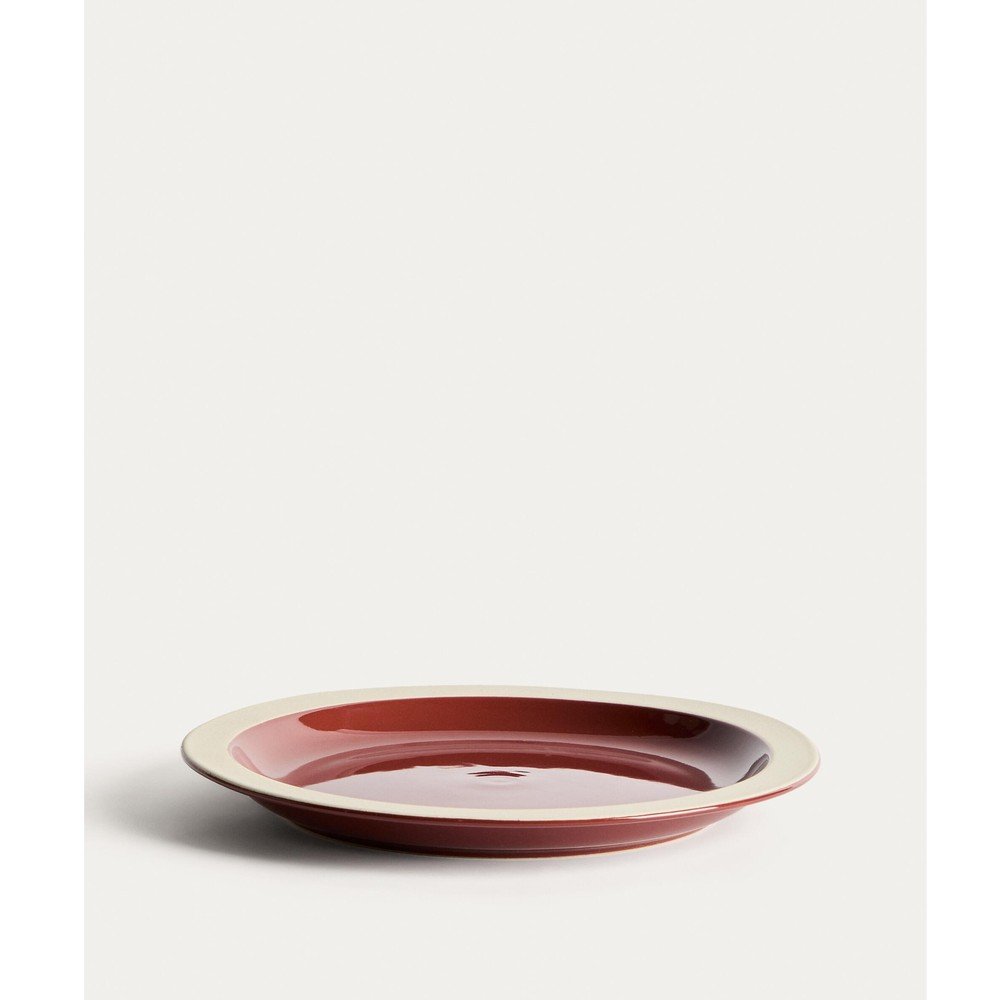 Bordowy ceramiczny talerz ø 25 cm Doren – Kave Home (zdjęcie 5)