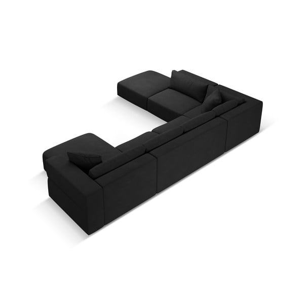 Czarny narożnik (lewostronny/w kształcie litery U) Esther – Milo Casa-image-3