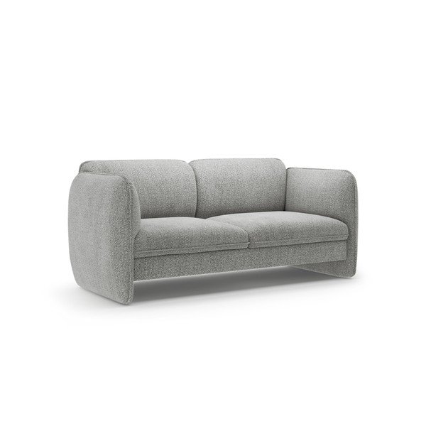Jasnoszara sofa z tkaniny szenilowej 168 cm Georgia – Micadoni -image-2