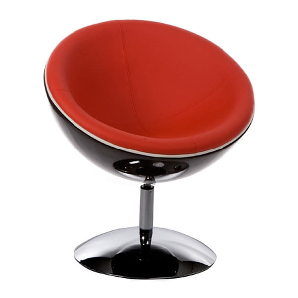 Czerwony fotel obrotowy Kokoon Sphere