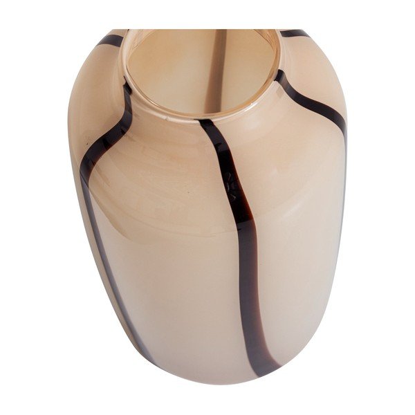 Brązowy/beżowy szklany wazon (wysokość 35 cm) Selena – WOOOD-image-2