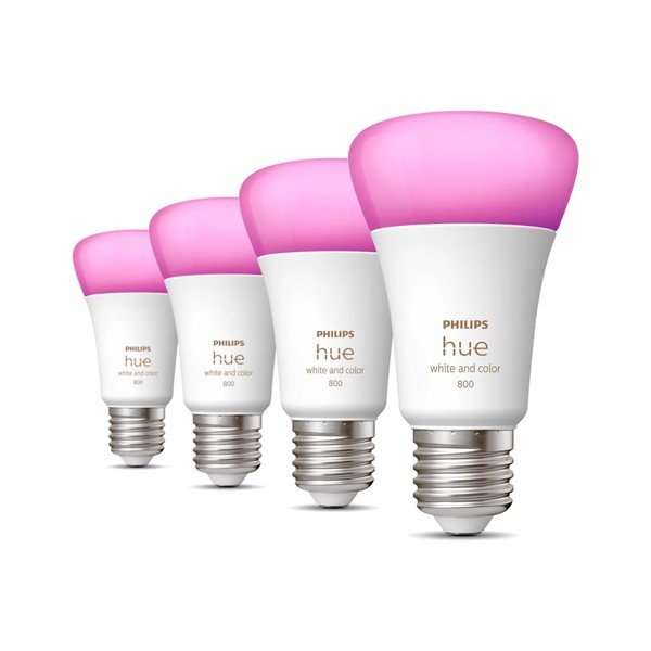 Inteligentne żarówki LED z gwintem E27, 9 W zestaw 4 szt. White and color ambiance – Philips Hue-image-1