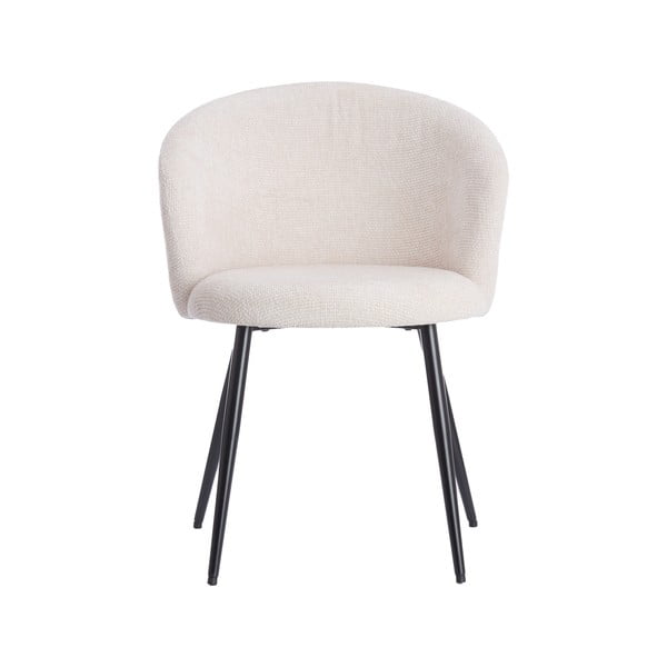 Kremowe metalowe fotele jadalniane zestaw 2 szt. Radaja – Light & Living-image-3