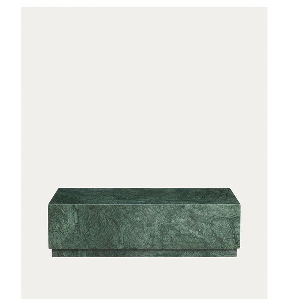 Zielony marmurowy stolik 50x100 cm Sorein – Kave Home-image-3