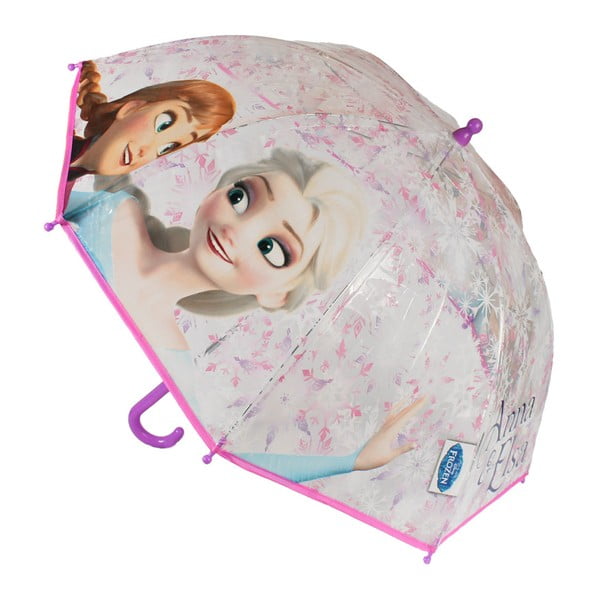 Przezroczysty parasol dziecięcy Ambiance Birdcage Anna And Elsa, ⌀ 71 cm