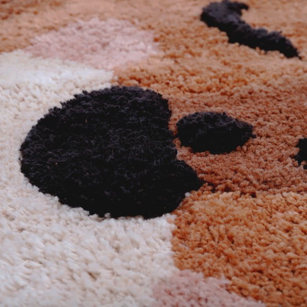 Dywan dziecięcy wykonany ręcznie z bawełny Nattiot Little Cheetah, 65x125 cm-image-1