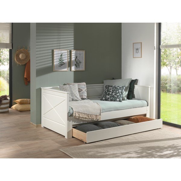 Biała szuflada pod łóżko dziecięce PINO – Vipack-image-1