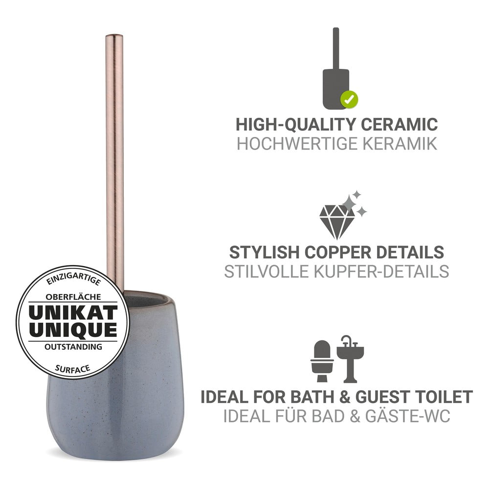 Szara ceramiczna szczotka do WC Sirmione – Wenko (zdjęcie 4)