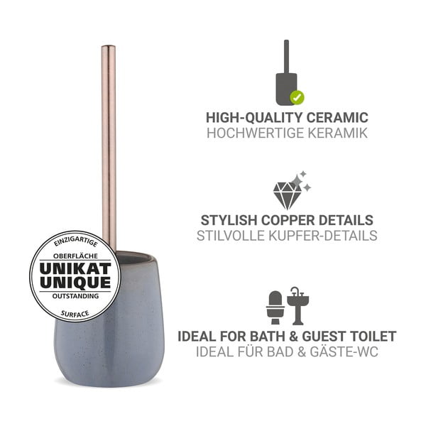 Szara ceramiczna szczotka do WC Sirmione – Wenko-image-3