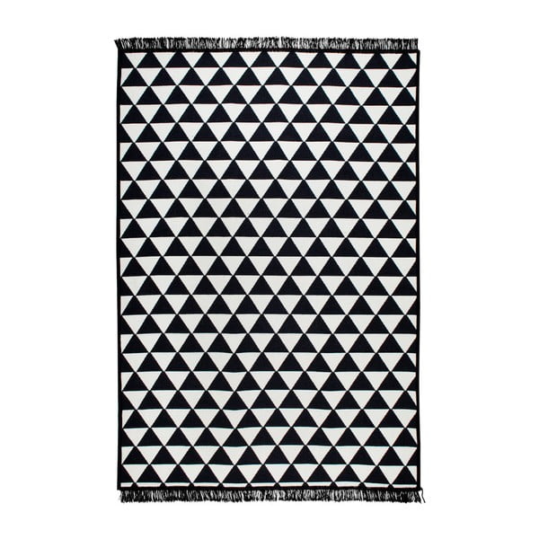 Czarny-biały dywan dwustronny Cihan Bilisim Tekstil Apollon, 140x215 cm