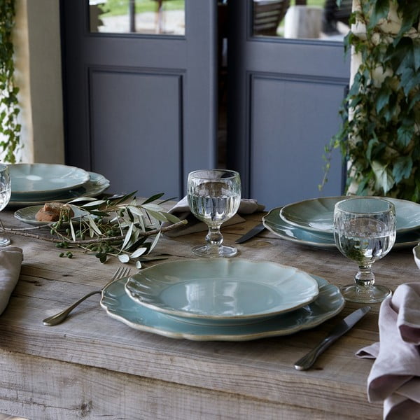 Turkusowy kamionkowy talerz Costa Nova Alentejo, ⌀ 27 cm-image-2