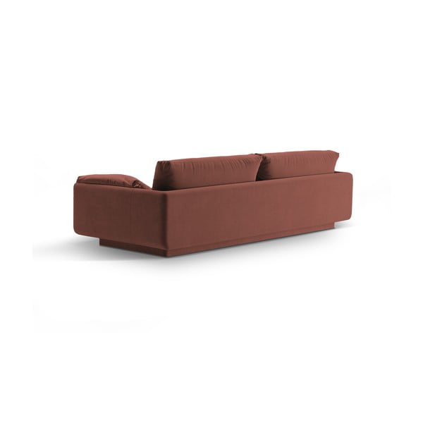 Różowa aksamitna sofa 250 cm Torino – Micadoni -image-2