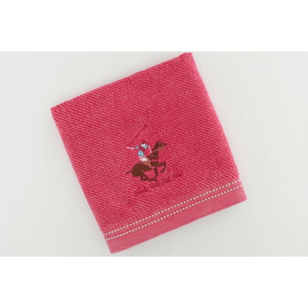 Ręcznik bawełniany BHPC s výšivkou 50x100 cm, różowy