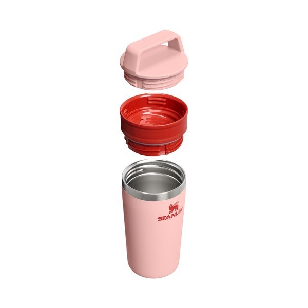 Brzoskwiniowy kubek termiczny ze stali nierdzewnej 350 ml Café-To-Go Travel Mug Peach Rose – Stanley-image-1