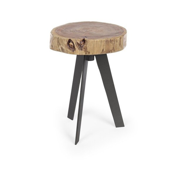 Stolik z drewna akacjowego Bizzotto Aron, Ø 32 cm-image-1