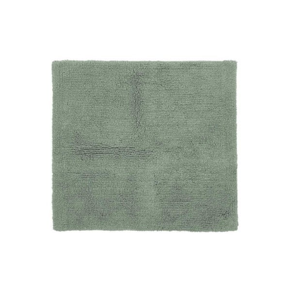 Zielony bawełniany dywanik łazienkowy Tiseco Home Studio Luca, 60x60 cm
