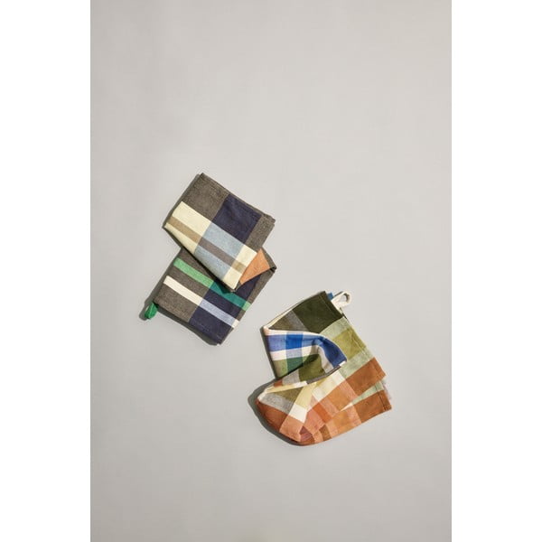 Bawełniane ścierki zestaw 2 szt. 50x70 cm Playful – Hübsch-image-1