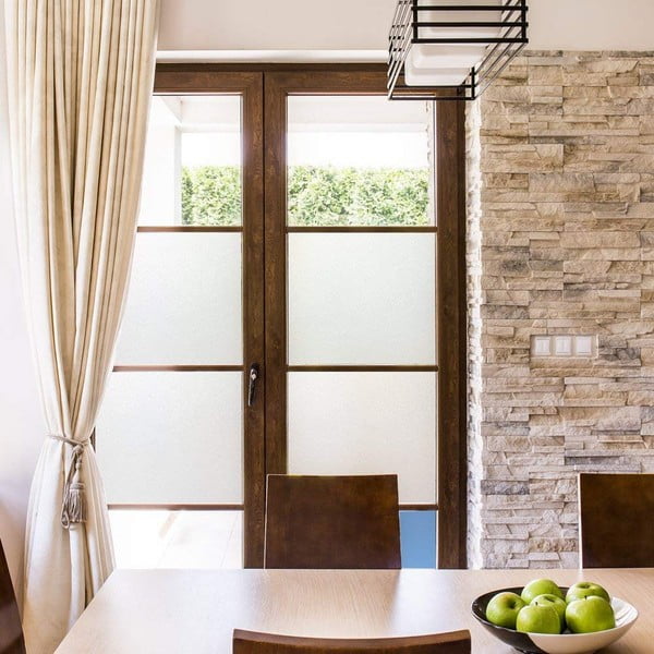 Matowa naklejka na szkło z ochronną powłoką Ambiance, wys. 2 m-image-1