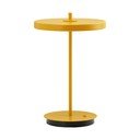 Żółta metalowa lampa stołowa LED z metalowym kloszem (wysokość 31 cm) Asteria Move – UMAGE