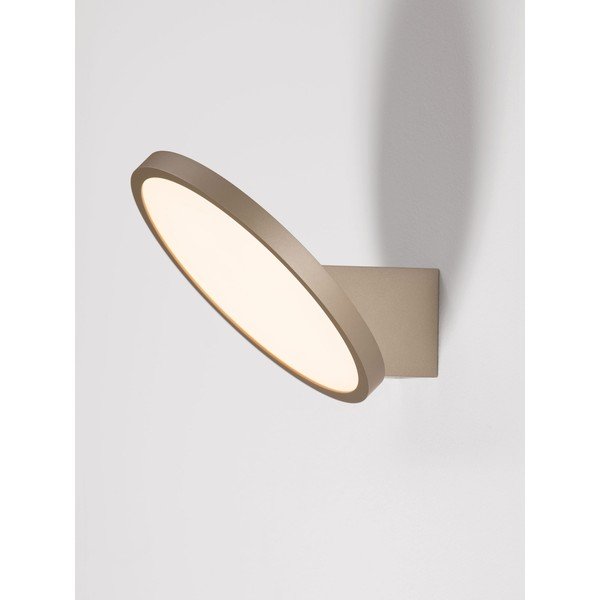 Aluminiowy kinkiet LED ze ściemniaczem w kolorze matowego złota Vea – Nova Luce-image-3