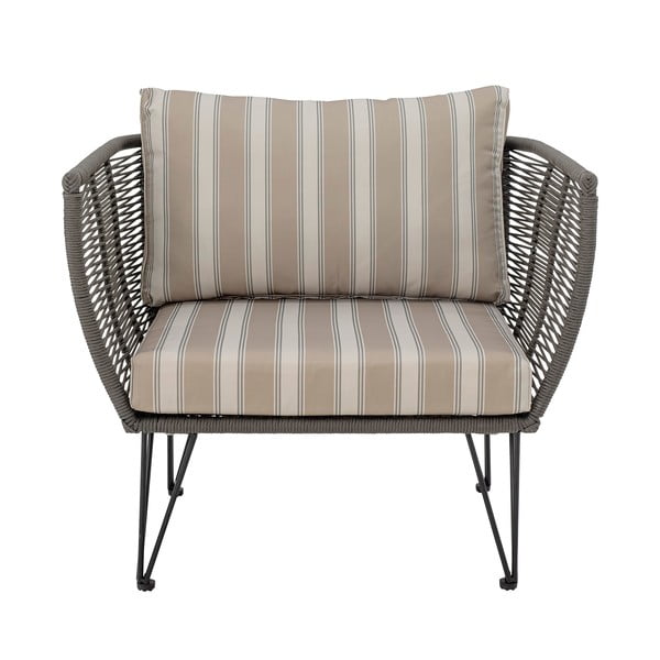 Beżowy tapicerowany fotel ogrodowy Mundo – Bloomingville-image-2