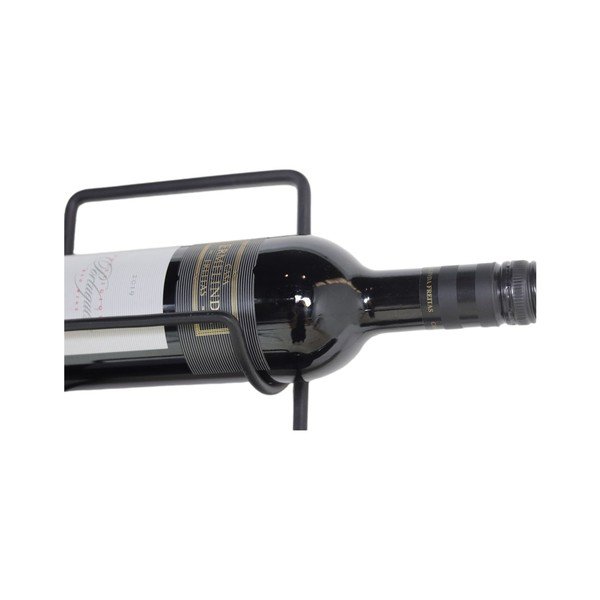 Czarny ścienny stojak na wino z drewna mango na 4 butelki – HSM collection-image-3