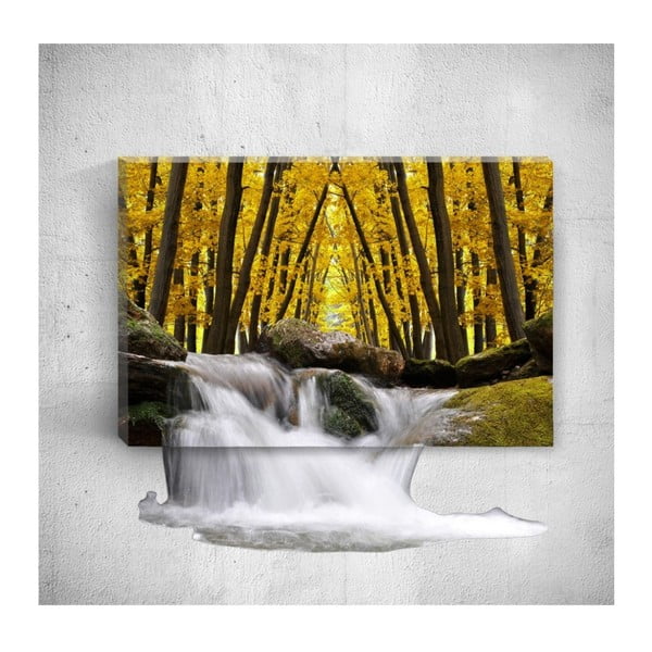 Obraz 3D Mosticx Autumn Waterfalls, 40x60 cm