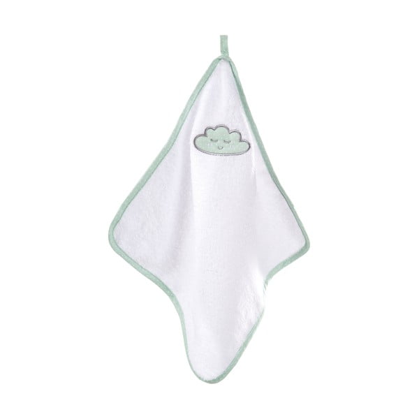 Biały bawełniany ręcznik dziecięcy z kapturem 80x80 cm Happy Cloud – Roba-image-2