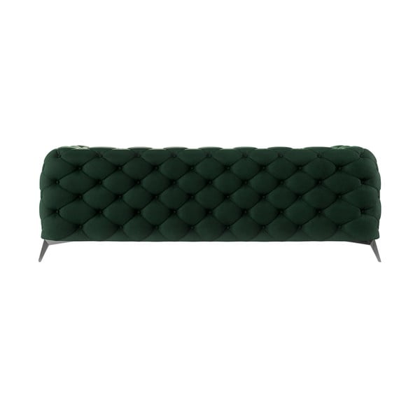 Ciemnozielona aksamitna sofa 225 cm Chelsea – Ropez-image-2