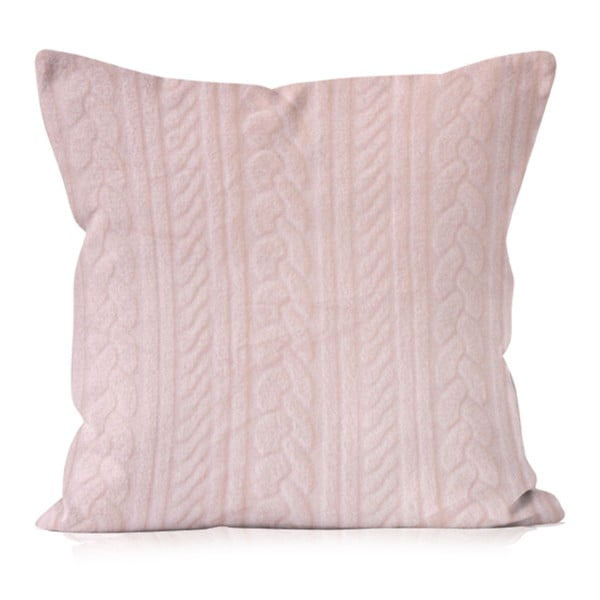 Różowa poduszka Domarex Luxury Wool, 40x40 cm