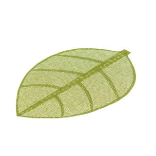 Zielona mata stołowa w kształcie liścia Casa Selección, 50x33 cm