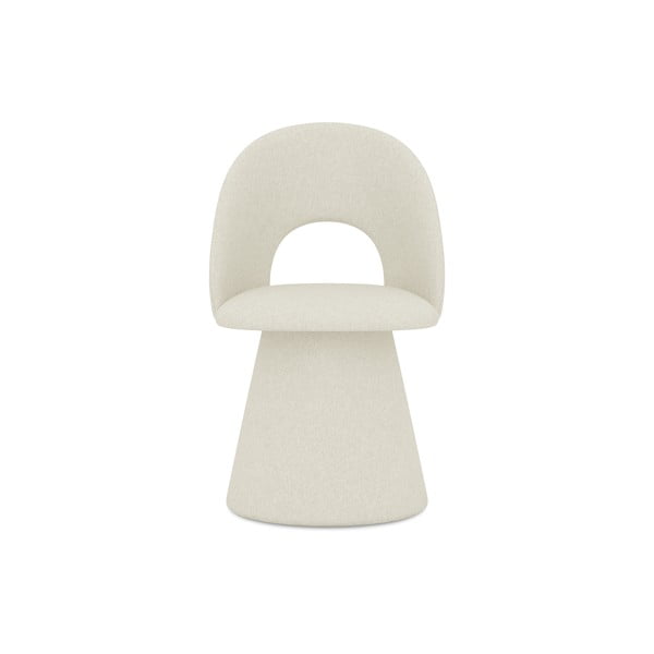 Kremowy tapicerowany fotel jadalniany Kalo – Makamii-image-1