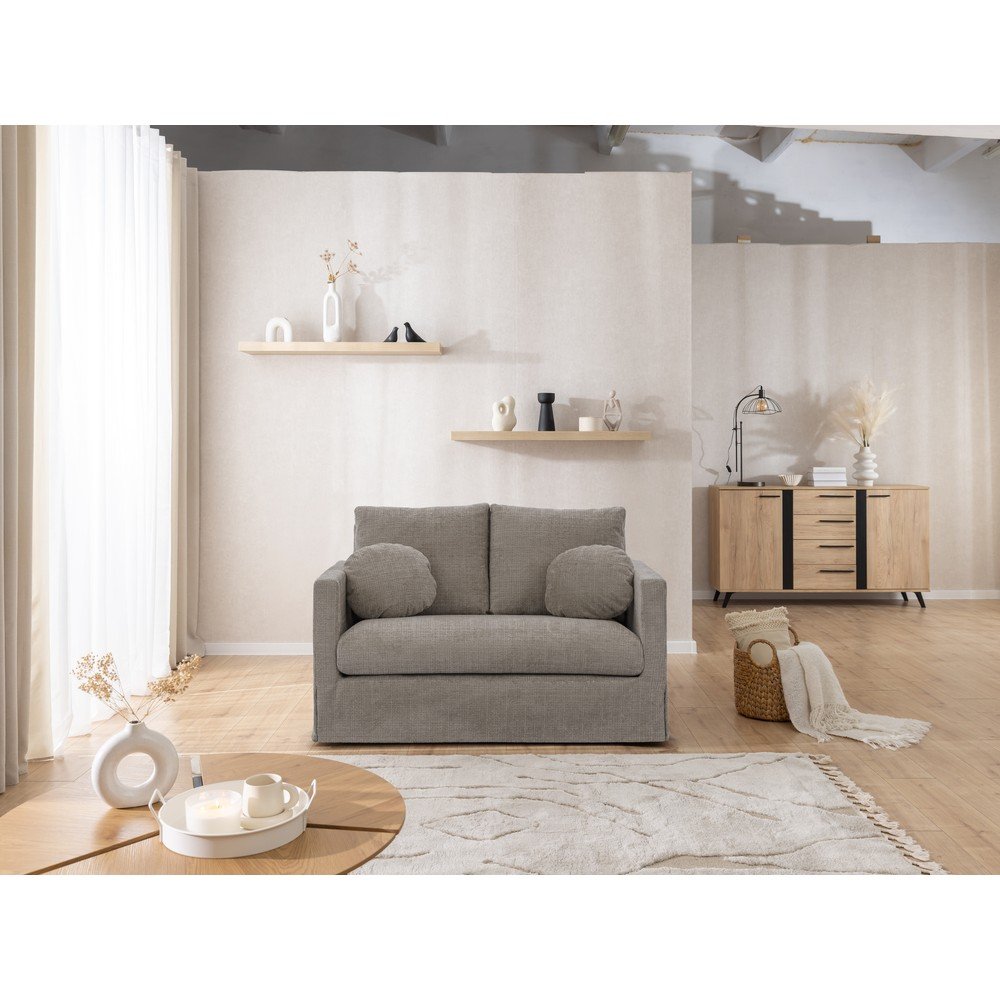 Szara sofa 140 cm Paphos – Ropez (zdjęcie 9)