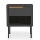Antracytowa szafka nocna Tenzo Switch