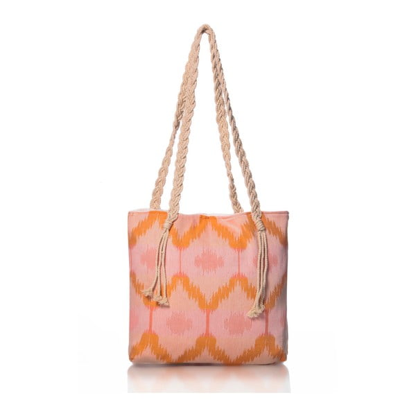 Różowo-pomarańczowa torba Homedebleu Ripple, 50x40 cm
