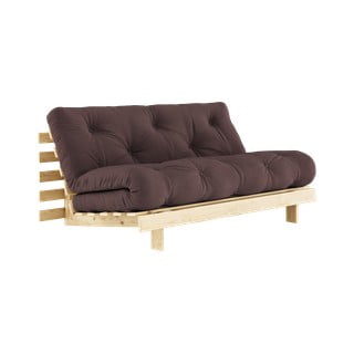 Brązowa rozkładana sofa 160 cm Roots – Karup Design