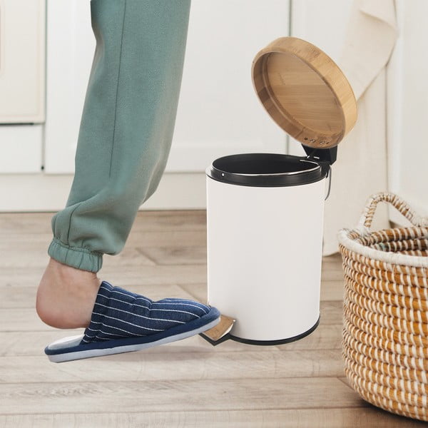 Metalowy kosz na śmieci z pedałem 3 l – Orion-image-1